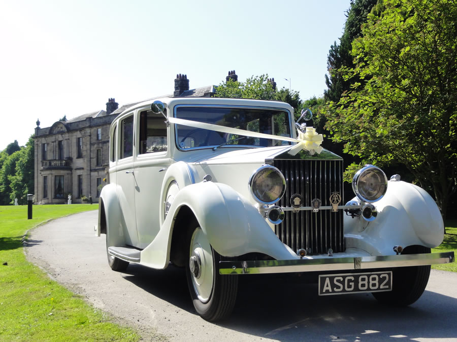 Rolls Royce Limoousine at a Beamish Hall Wedding