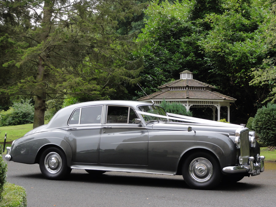 Silver Bentley at the Park