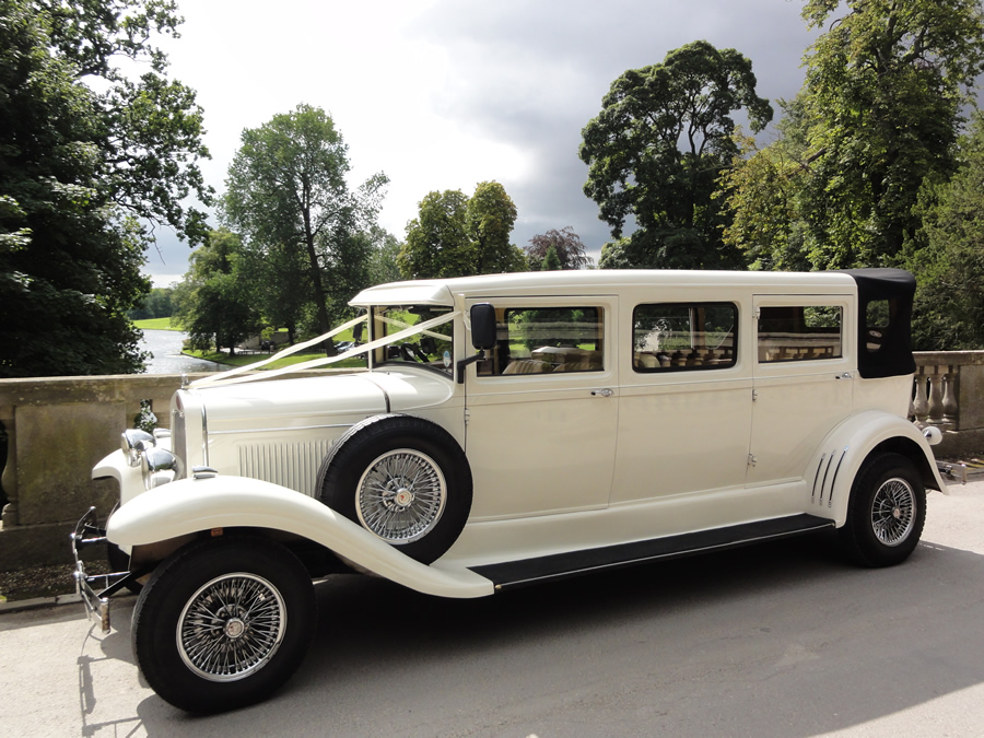 Bridesmaid Wedding Car at Bridge