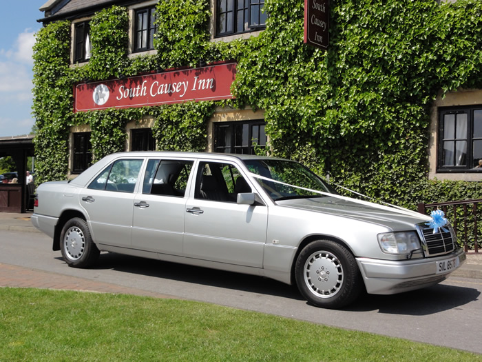 Merc at wedding at South Causey Inn